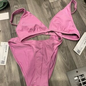 Pink Women's Swimwear Set